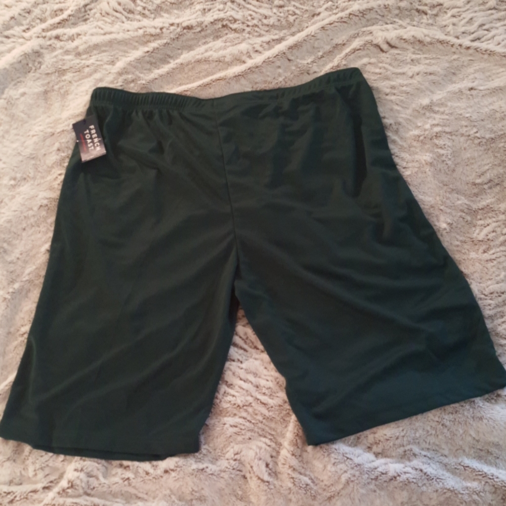 NWT French Toast hunter green mesh gym shorts 2XL